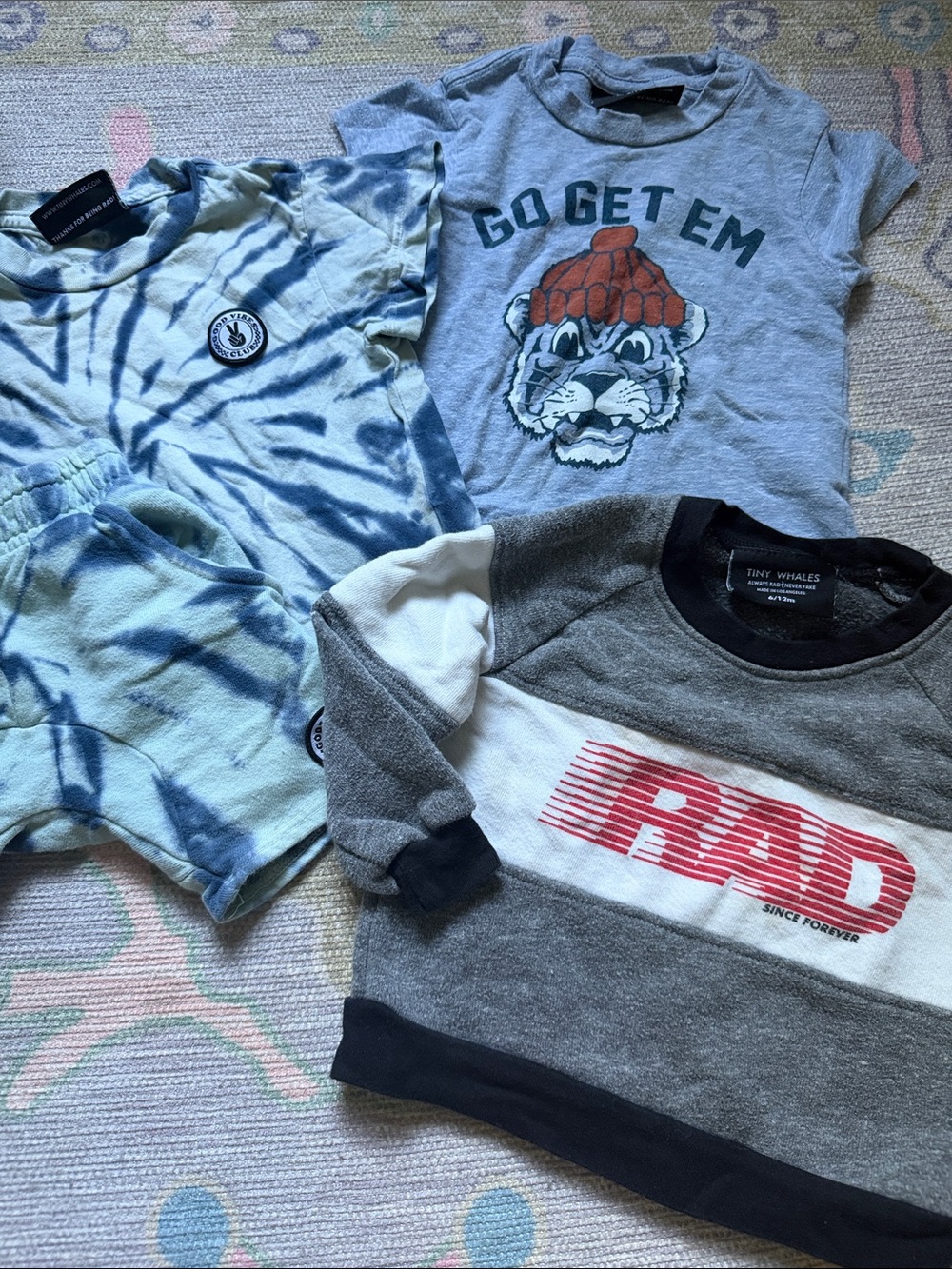 6-12 Months Boys Lot of Tiny Whales Clothing